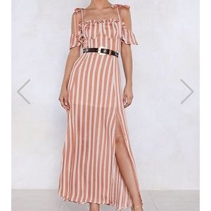 Nasty Gal Striped Maxi Dress